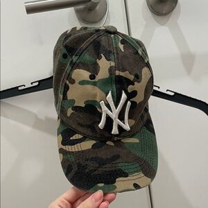 Camouflage Baseball Cap with NY Logo